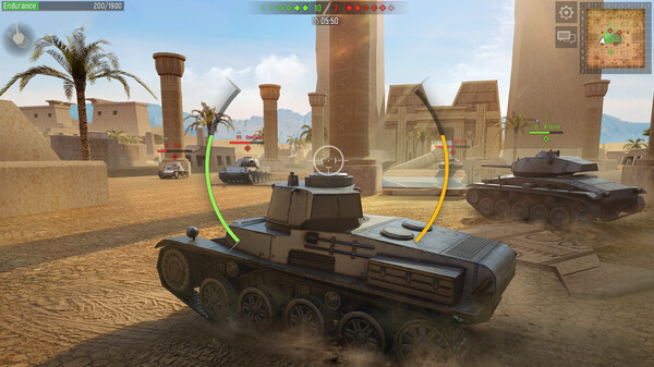Battle Tanks: World War II gameplay screenshot