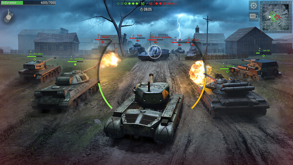 Battle Tanks: World War II gameplay screenshot