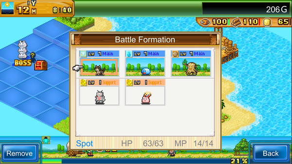 Beastie Bay DX gameplay screenshot