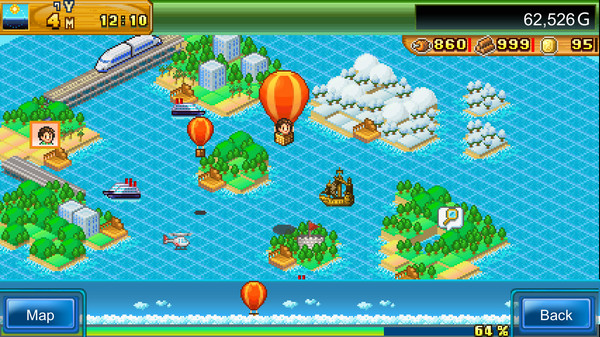 Beastie Bay DX gameplay screenshot