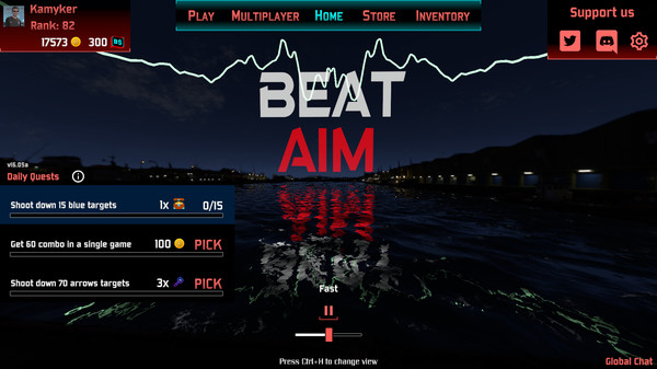 Beat Aim - Rhythm FPS Trainer gameplay screenshot