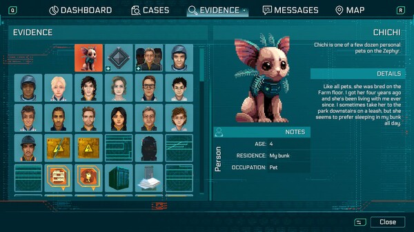 Between Horizons – A Sci-Fi Detective Adventure gameplay screenshot