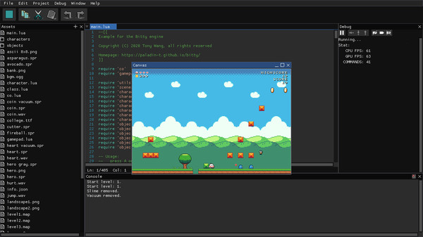 Bitty Engine gameplay screenshot