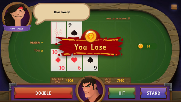 Black Jack Story gameplay screenshot