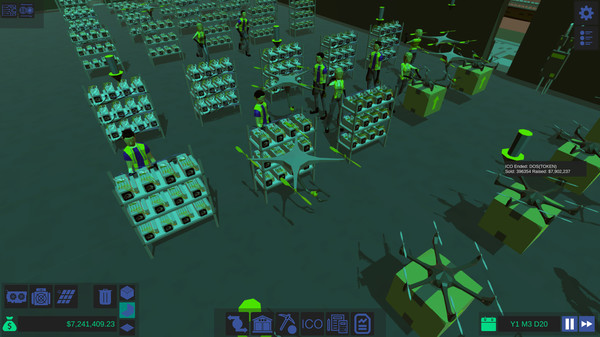 Blockchain Tycoon gameplay screenshot