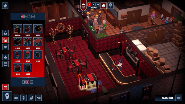 Blood Bar Tycoon gameplay screenshot
