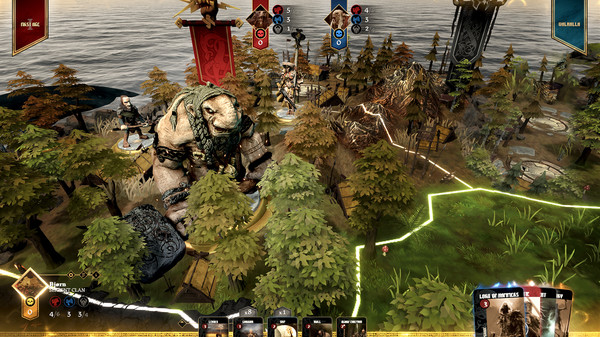 Blood Rage: Digital Edition gameplay screenshot