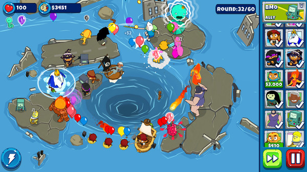 Bloons Adventure Time TD gameplay screenshot
