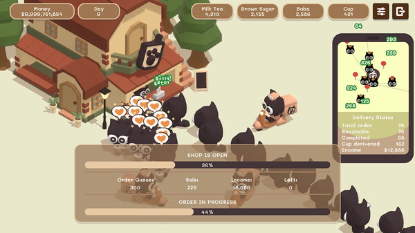 Boba Simulator : Idle Shop Management gameplay screenshot