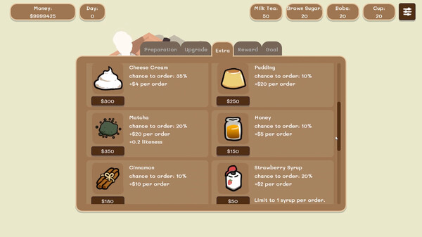 Boba Simulator : Idle Shop Management gameplay screenshot