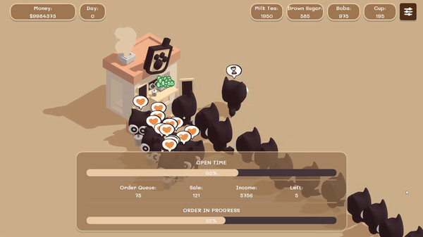 Boba Simulator : Idle Shop Management gameplay screenshot