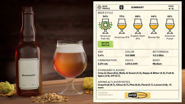 Brewmaster: Beer Brewing Simulator gameplay screenshot