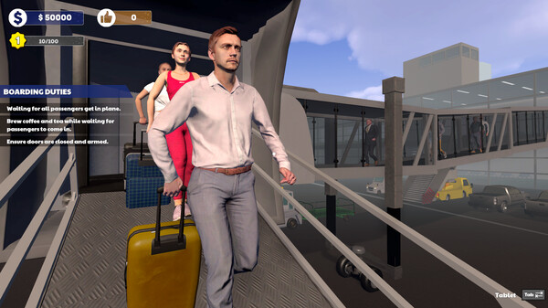 Cabin Crew Life Simulator gameplay screenshot