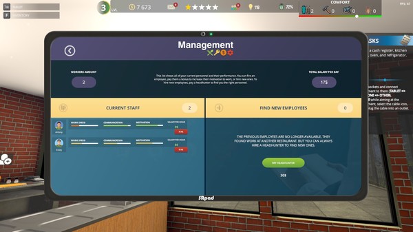 Cafe Owner Simulator: Prologue gameplay screenshot