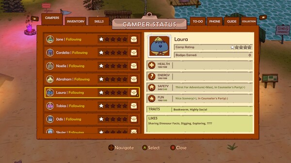 Camp Canyonwood gameplay screenshot