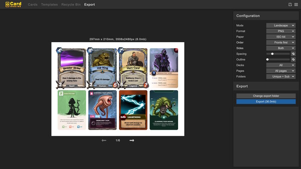 Card Engine gameplay screenshot