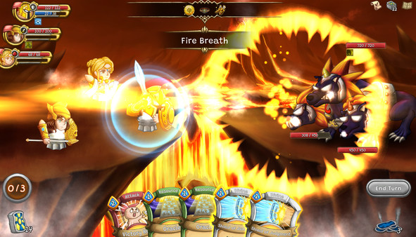 Cardnarok: Raid with Gods gameplay screenshot
