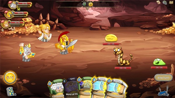 Cardnarok: Raid with Gods gameplay screenshot