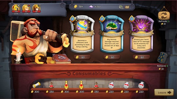 Cardnarok: Raid with Gods gameplay screenshot