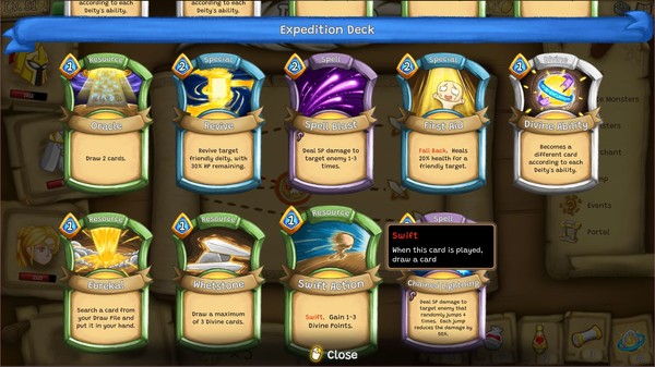 Cardnarok: Raid with Gods gameplay screenshot
