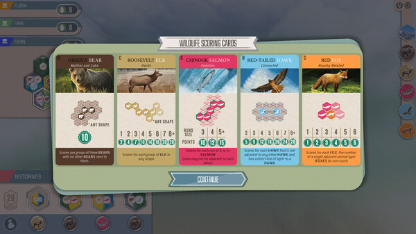 Cascadia gameplay screenshot