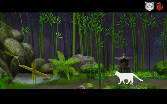 Cat and Ghostly Road gameplay screenshot