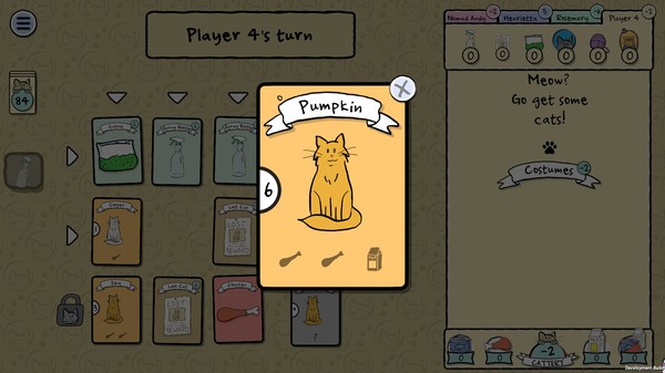 Cat Lady - The Card Game gameplay screenshot