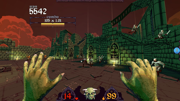 Cathedral 3-D gameplay screenshot