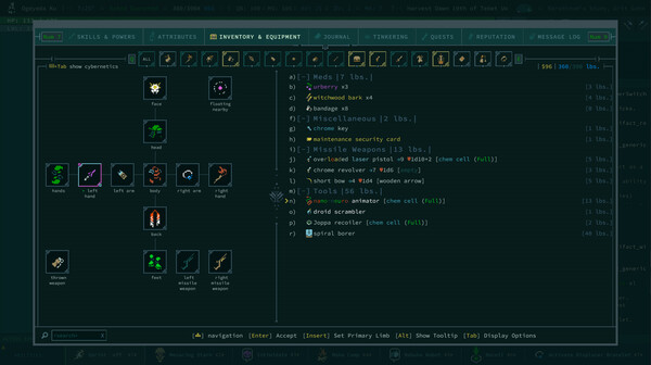 Caves of Qud gameplay screenshot