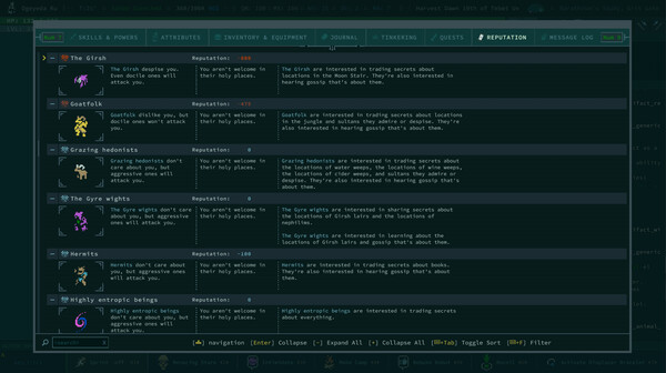 Caves of Qud gameplay screenshot