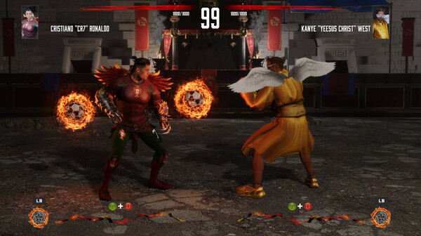 Celebrity Kombat gameplay screenshot