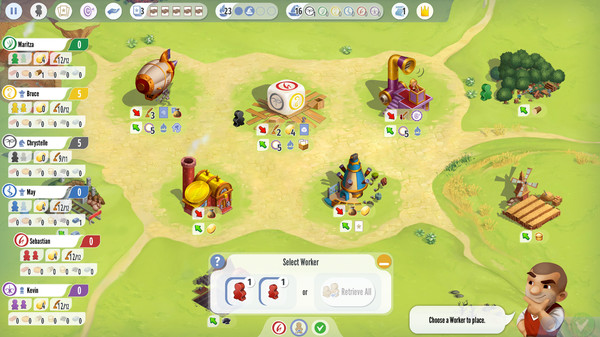 Charterstone: Digital Edition gameplay screenshot
