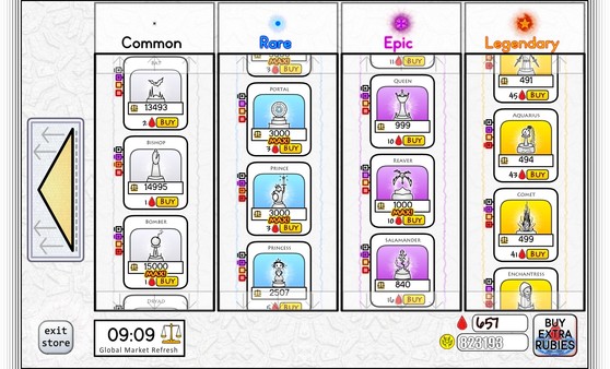 Chess Evolved Online gameplay screenshot