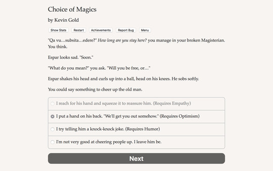 Choice of Magics gameplay screenshot