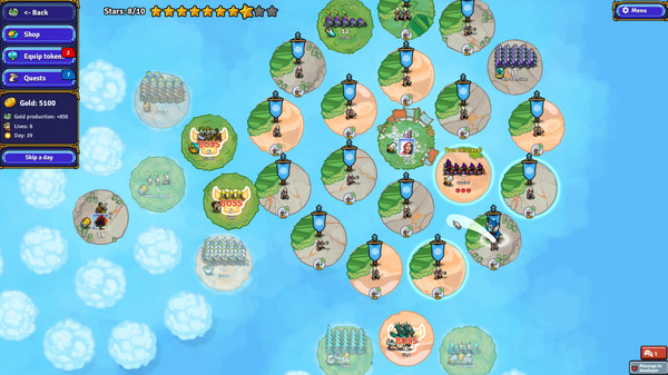 Circle Empires Tactics gameplay screenshot