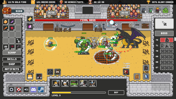 Clicker Arena gameplay screenshot