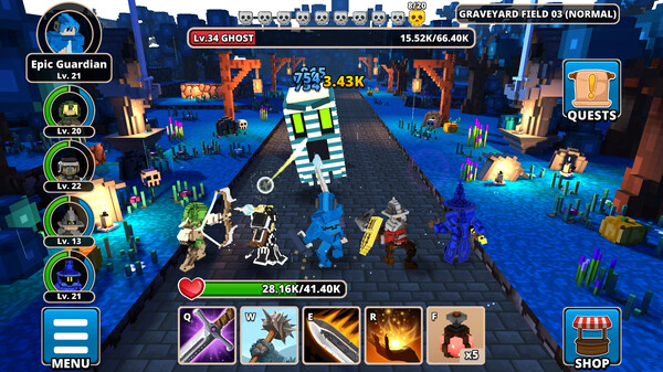 Clicker Guardians gameplay screenshot