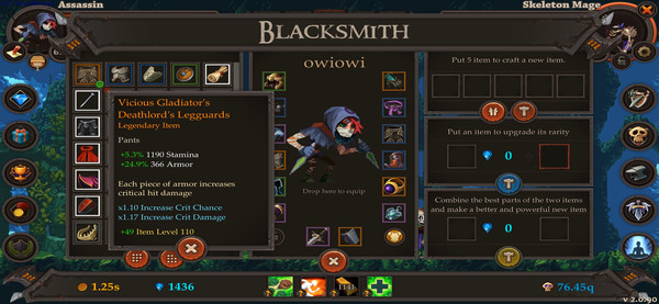 Clicker Warriors gameplay screenshot