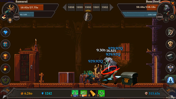 Clicker Warriors gameplay screenshot