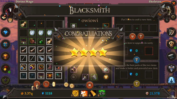 Clicker Warriors gameplay screenshot