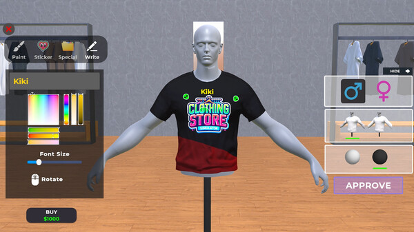 Clothing Store Simulator: Prologue gameplay screenshot