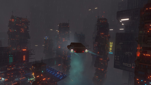 Cloudpunk gameplay screenshot