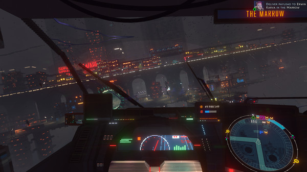Cloudpunk gameplay screenshot