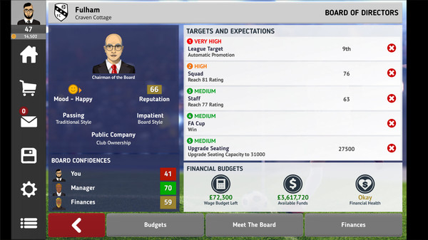 Club Soccer Director 2021 gameplay screenshot