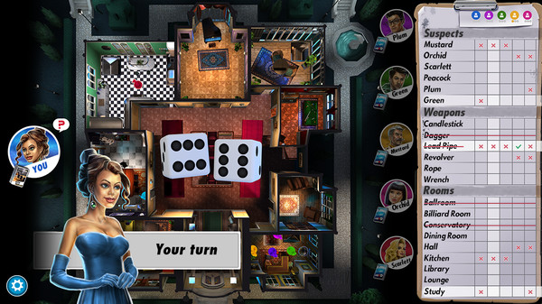 Clue/Cluedo: Classic Edition gameplay screenshot