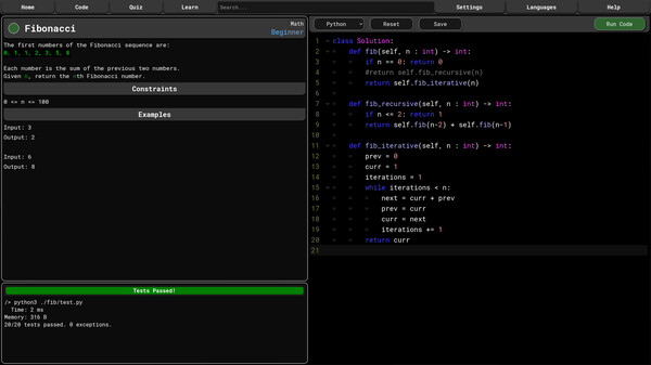 Code Trainer gameplay screenshot