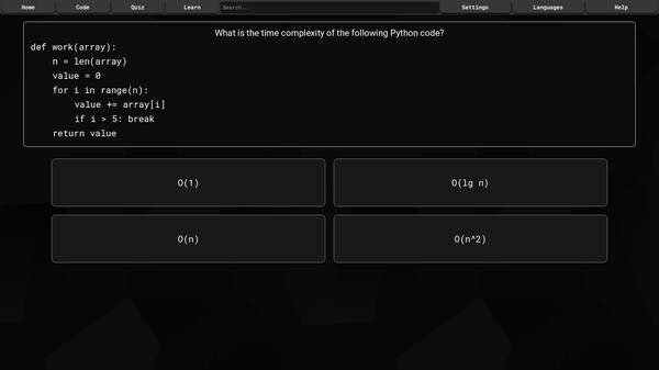 Code Trainer gameplay screenshot