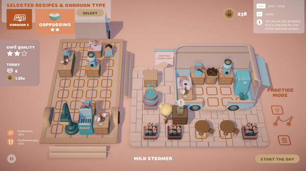 Coffee Caravan gameplay screenshot