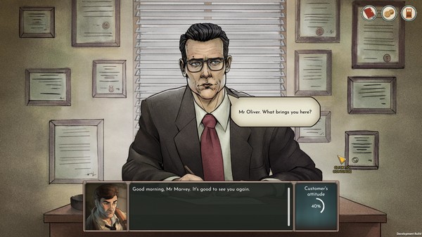 Coffee Noir - Business Detective Game gameplay screenshot