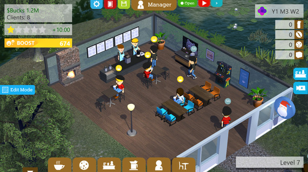 Coffee Shop Tycoon gameplay screenshot